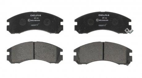 Дисковые тормозные колодки, комплект Delphi LP0871 (фото 1)