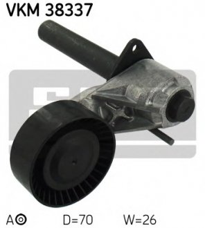 Натяжний ролик, полікліновий ремінь SKF VKM38337 (фото 1)