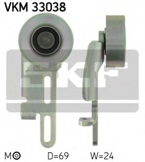 Натяжний ролик, полікліновий ремінь SKF VKM33038 (фото 1)