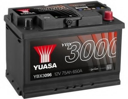 Стартерная аккумуляторная батарея YUASA YBX3096 (фото 1)