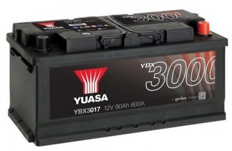 Стартерна акумуляторна батарея YUASA YBX3017