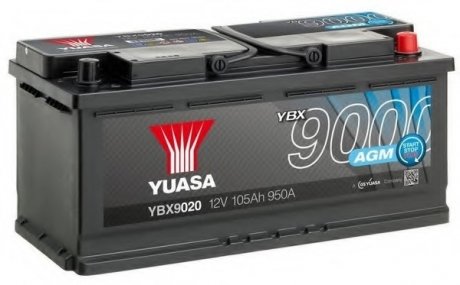 Стартерна акумуляторна батарея YUASA YBX9020 (фото 1)