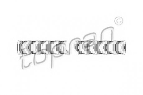 Шланг, теплообменник - отопление TOPRAN / HANS PRIES 100317 (фото 1)