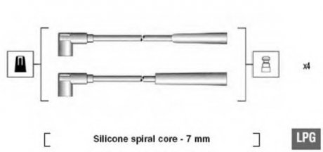 PRZEWODY WYS. NAP. FIAT MAGNETI MARELLI MSK582 (фото 1)