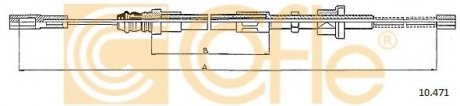 Трос, стояночная тормозная система COFLE 10471