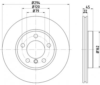 Tarcza hamulcowa 55778PROHC HELLA 8DD355122931