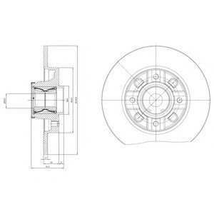 Тормозной диск с подшипником Delphi BG9116RSC (фото 1)