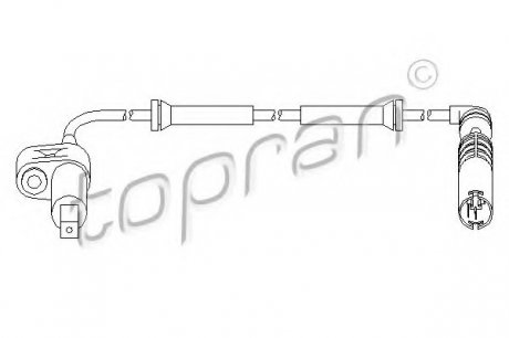 Датчик, частота вращения колеса TOPRAN TOPRAN / HANS PRIES 500979