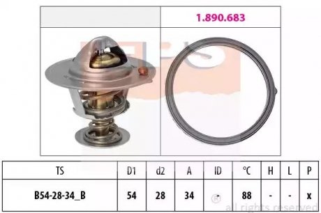 Termostat ELANTRA i40 OPTIMA SOUL EPS 1880834