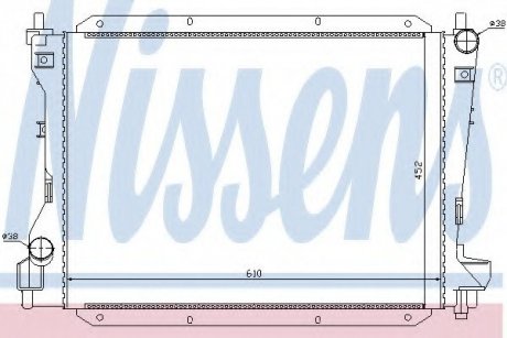 Радиатор, охлаждение двигателя NISSENS 66703