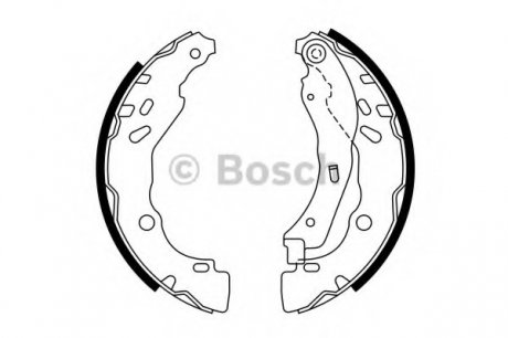 Комплект тормозных колодок BOSCH 0986487782 (фото 1)