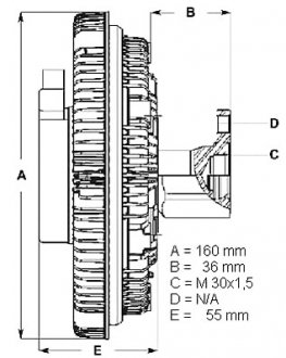 Сцепление, вентилятор радиатора BERU LK060 (фото 1)