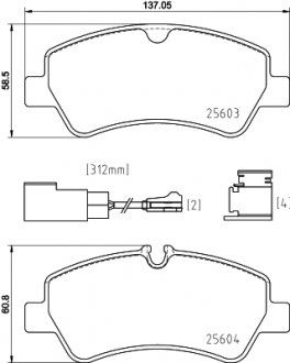 Klocki ham. TRANSIT ty│.. BREMBO P24187