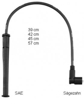 Комплект проводов зажигания BERU ZEF1602 (фото 1)