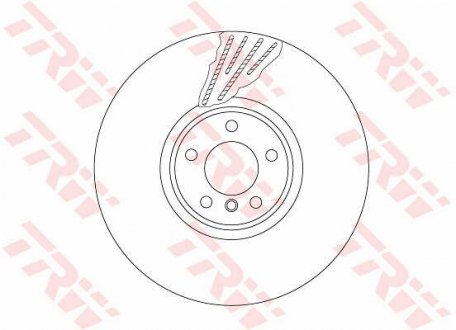 Тормозной диск двухсекционный TRW DF6618S (фото 1)