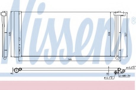 Конденсатор, кондиционер NISSENS 940358