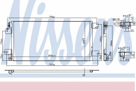 Конденсатор, кондиционер NISSENS 940460