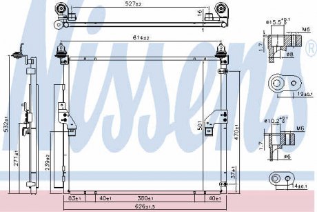 Конденсатор, кондиционер NISSENS 940617