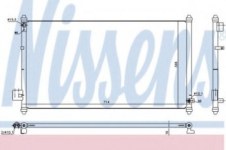 Конденсатор, кондиціонер NISSENS 940502