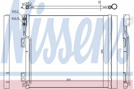 Конденсатор, кондиціонер NISSENS 940386