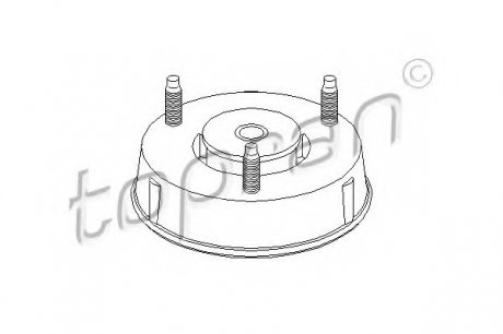 Опора стойки амортизатора TOPRAN TOPRAN / HANS PRIES 302358