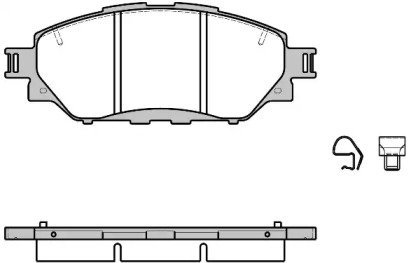 Колодки тормозные дисковые REMSA 1671.04