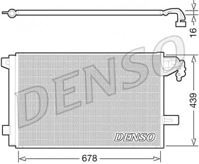 Конденсатор, кондиціонер DENSO DCN32063 (фото 1)