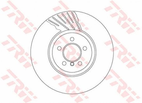 Диск гальмівний BMW 5 (F07,F10)/ 7(F01,F02) "FR "D=374mm "08>> TRW DF6614S