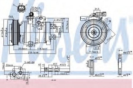 Компресор, кондиціонер NISSENS 890162