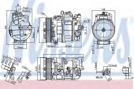 Компресор, кондиціонер NISSENS 890294