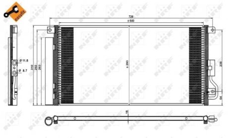 CHЈODNICA KLIMATYZACJI OPEL NRF 350227