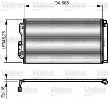 Конденсатор, кондиционер Valeo 814190 (фото 1)