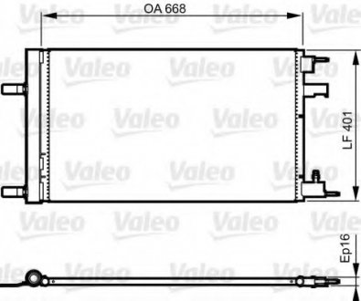 Конденсатор, кондиционер Valeo 814202 (фото 1)