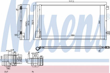 Радиатор кондиционера NISSENS 940678