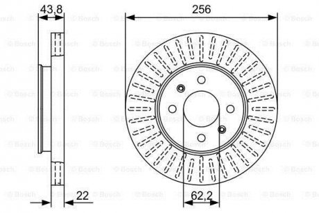 Диск тормозной BOSCH 0 986 479 W21 (фото 1)