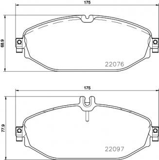 Тормозные колодки дисковые BM BREMBO P50124