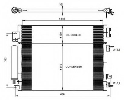 Конденсатор, кондиціонер NRF 350088