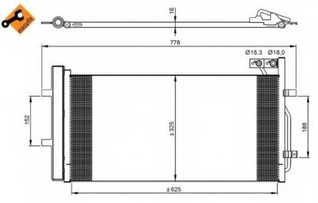 Конденсатор, кондиціонер NRF 350029