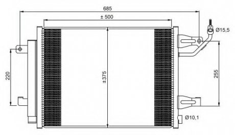 Конденсатор, кондиционер NRF 350073