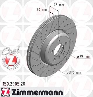 Тормозной диск ZIMMERMANN 150290520