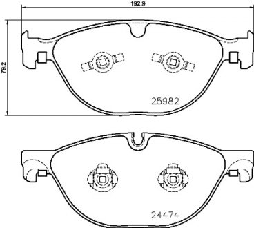 Klocki ham. JAGUAR F BREMBO P36029