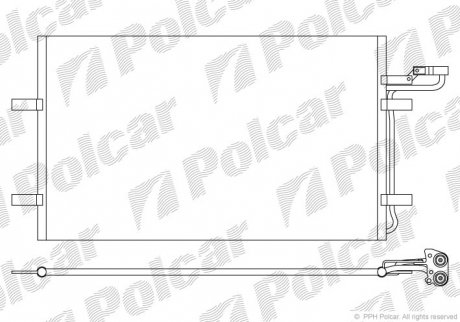Радиаторы кондиционера POLCAR 9042K8C2S (фото 1)
