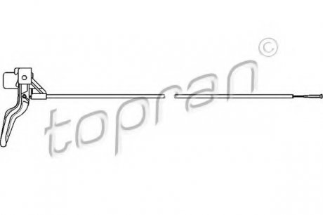 Тросик замку капота TOPRAN TOPRAN / HANS PRIES 206218