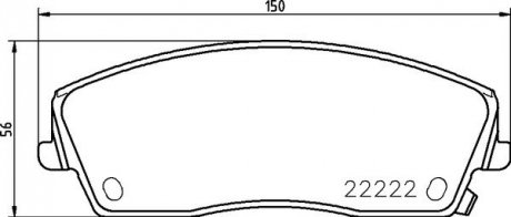 Klocki ham. 300C.. BREMBO P11041