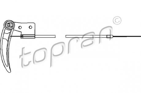 Тросик замка капота TOPRAN / HANS PRIES 104170 (фото 1)