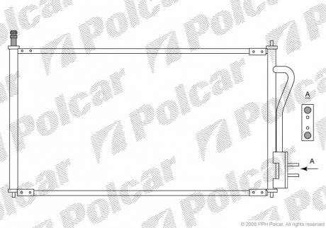 Радіатори кондиціонера POLCAR 3201K8C1 (фото 1)