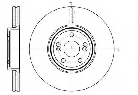 Гальмівний диск ROADHOUSE 6123410 (фото 1)