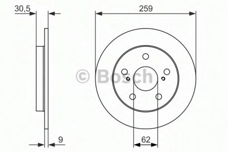 Тормозной диск BOSCH 0986479765