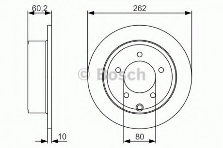 Тормозной диск BOSCH 0986479A39