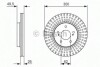 Тормозной диск BOSCH 0986479787 (фото 1)